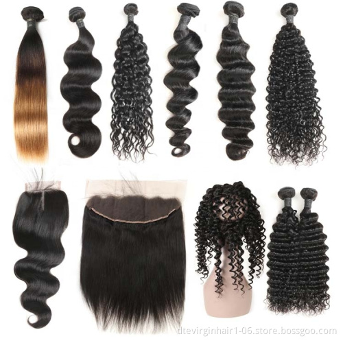 LSY Best Quality Wholesale 10A Grade Human virgin Hair Cuticle Aligned Natural  Wave Human Brazilian Virgin Hair Bundles